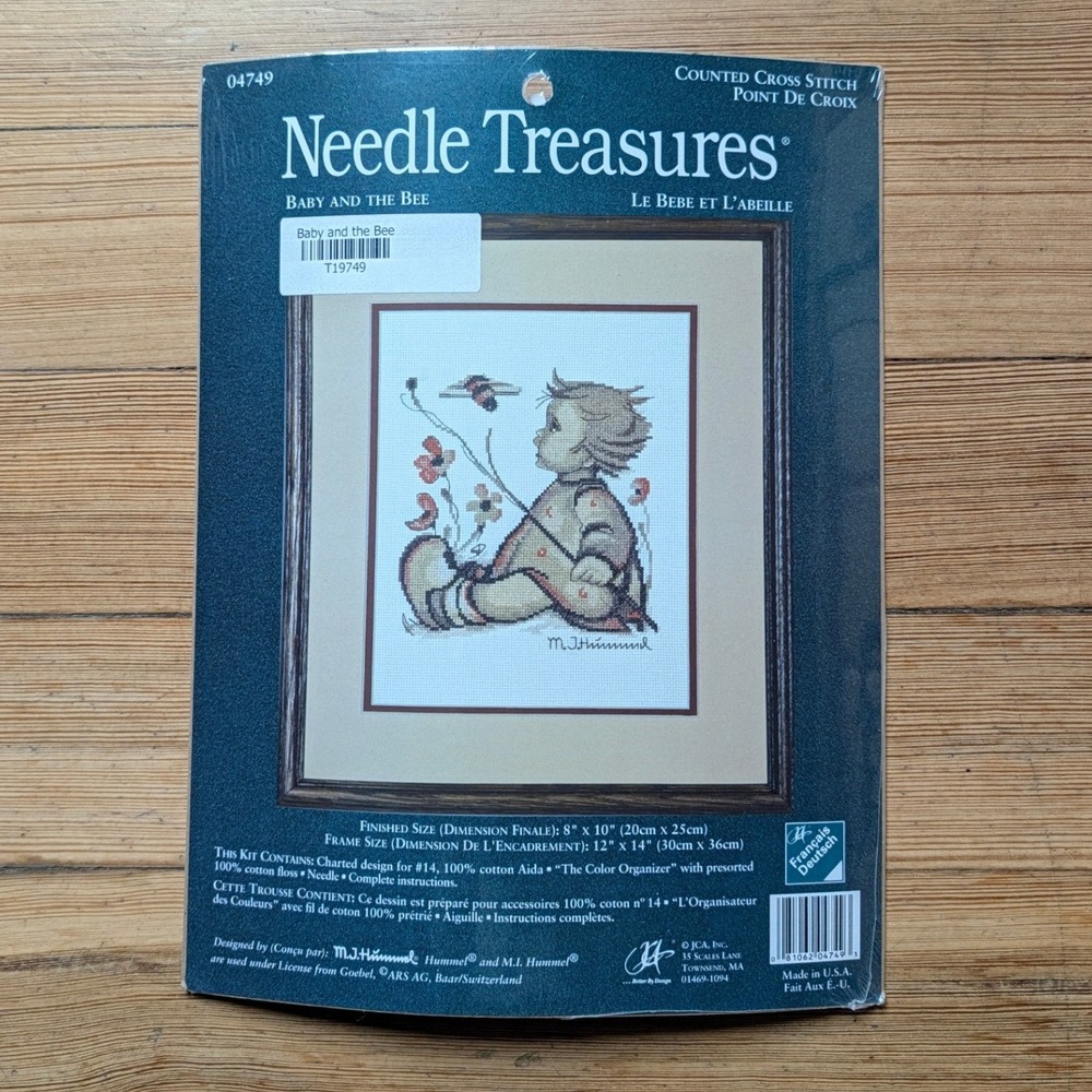 Needle Treasures M.I. Hummel Baby and the Bee Counted Cross Stitch Kit 04749